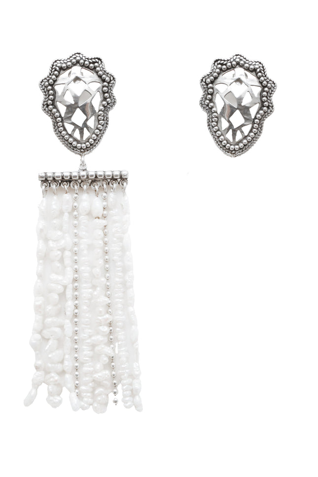 Yelli Jewels | Asymetrical Teardrop Waterfall Drop earrings