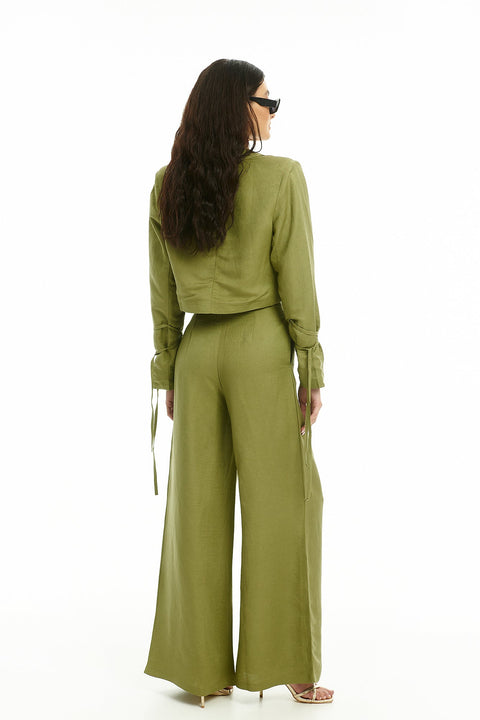 Five p.m. | Tenerife Wide Leg Trousers Khaki