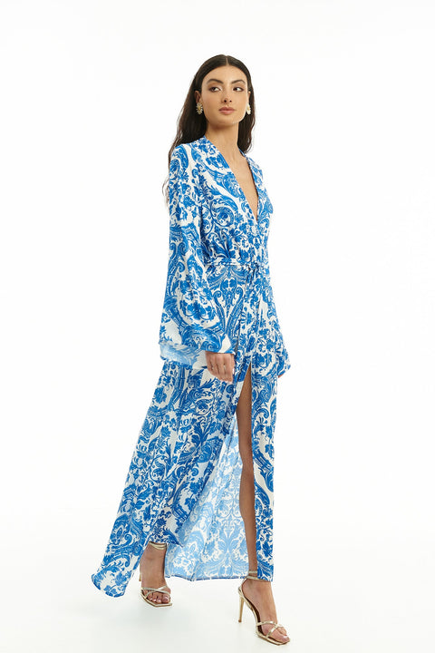 Five p.m. | Lugano Paros Kimono blue