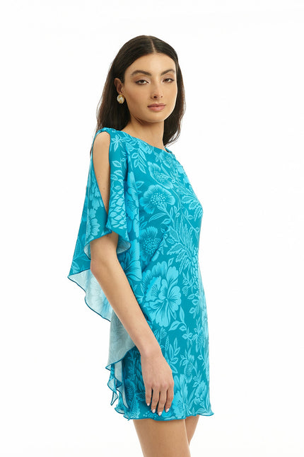 Five p.m. | Positano Corfu Mini Dress vibrant blue