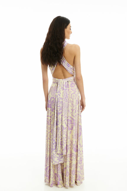 Five p.m. | Sukienka maxi Maldives Corfu fioletowa