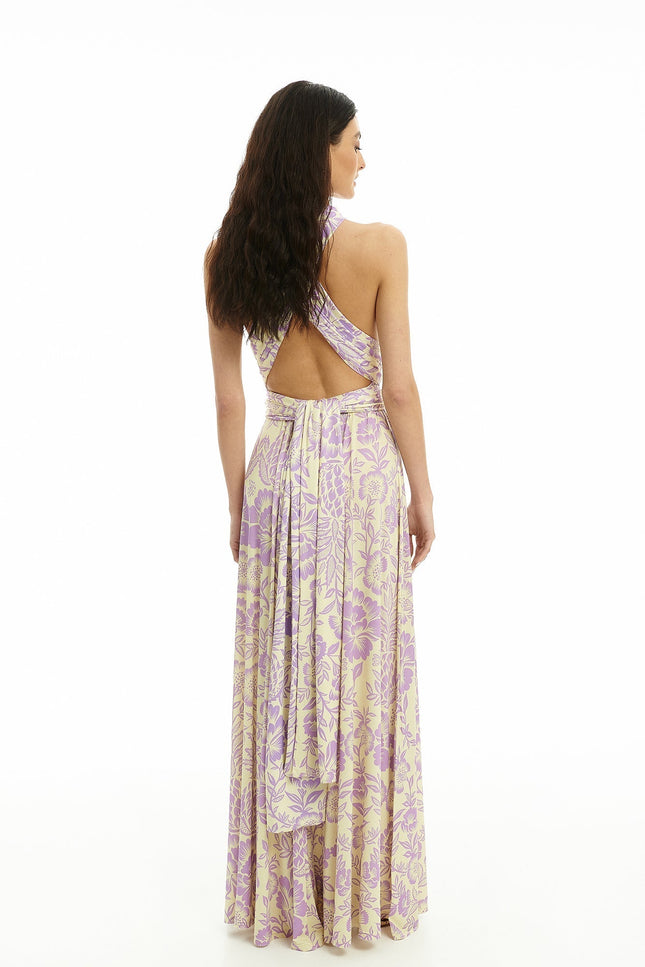 Five p.m. | Sukienka maxi Maldives Corfu fioletowa
