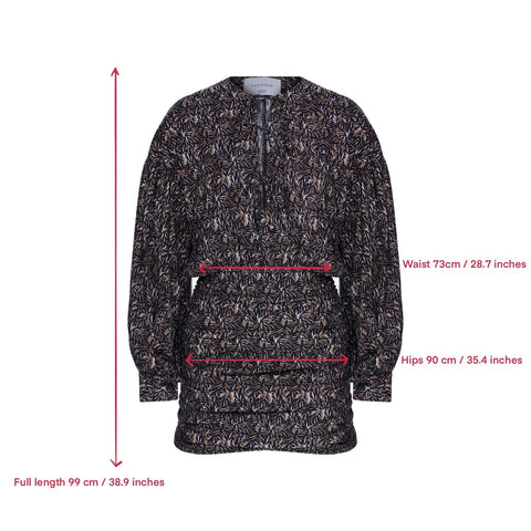 Nazli Ceren | Carlotte Mini Dress brown