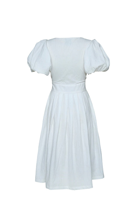 State Of Georgia I THE JAIME MIDI DRESS - WHITE