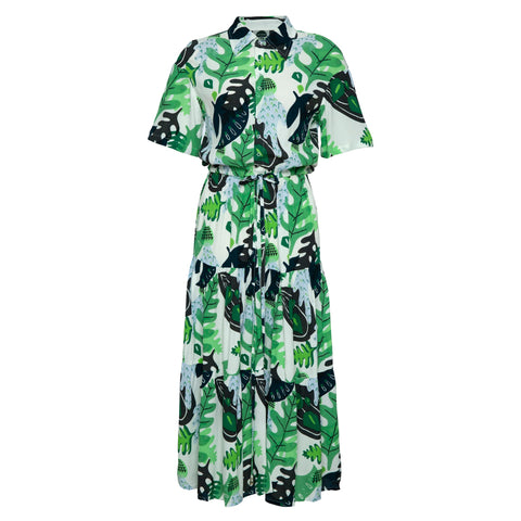 State Of Georgia I THE WALK IN THE PARK DRESS -  Cactus Green