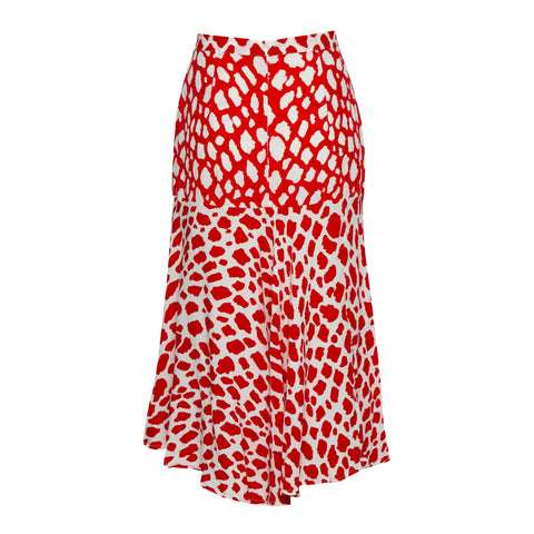 State Of Georgia I THE PARIS SKIRT - Giraffe red/white