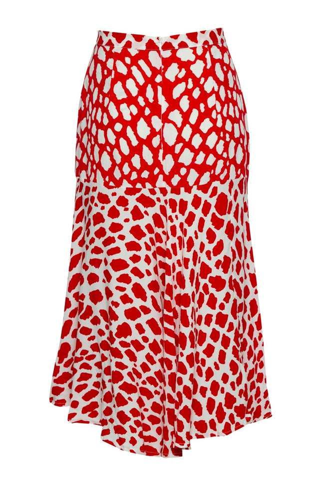 State Of Georgia I THE PARIS SKIRT - Giraffe red/white