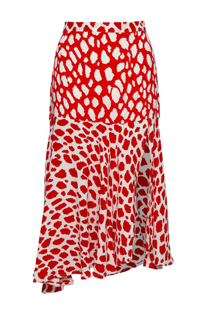 State Of Georgia I THE PARIS SKIRT - Giraffe red/white