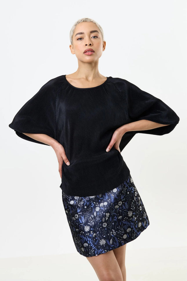 Aubin Magic Forest Jacquard Mini Skirt - Blue - Detail 2