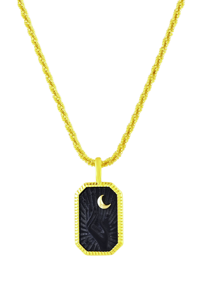 Arvino | Naszyjnik z turkusu węglowego Lunar Carbon