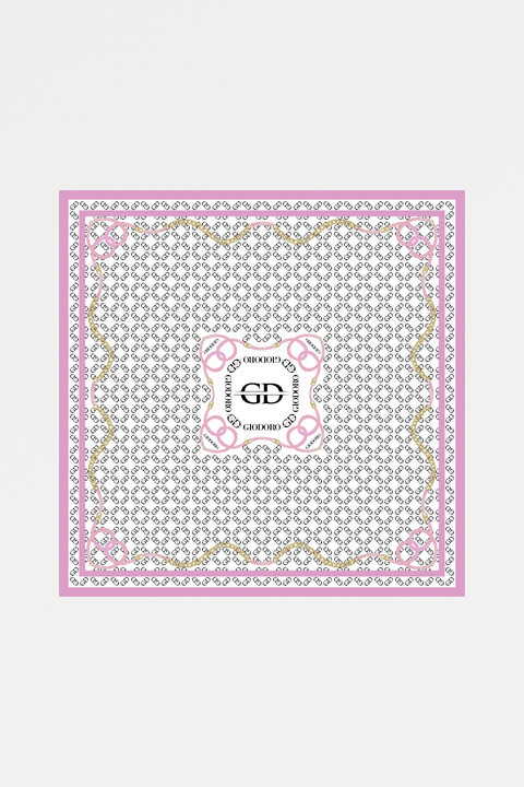 GIODORO | Szal jedwabny z nadrukiem 90