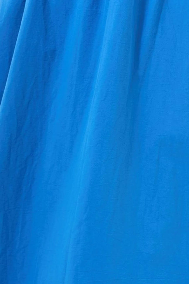 Zoeline Recycled Cotton Midaxi Skirt - Blue - Styled