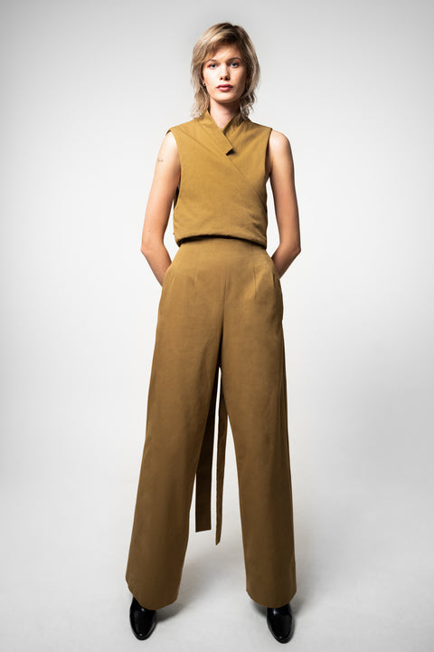 PBG studio | Wide Leg Cotton Trousers