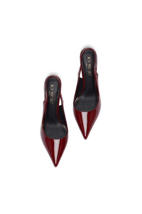 Icy Wong | Amanda Slings in Morello Cherry