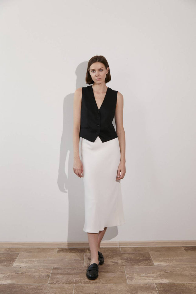 Kolosova | Milky midi skirt