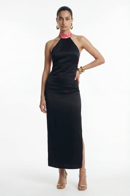 Movom | Vega Maxi dress with halter neck