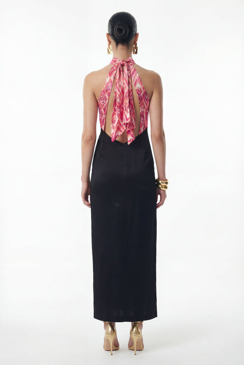 Movom | Vega Maxi dress with halter neck