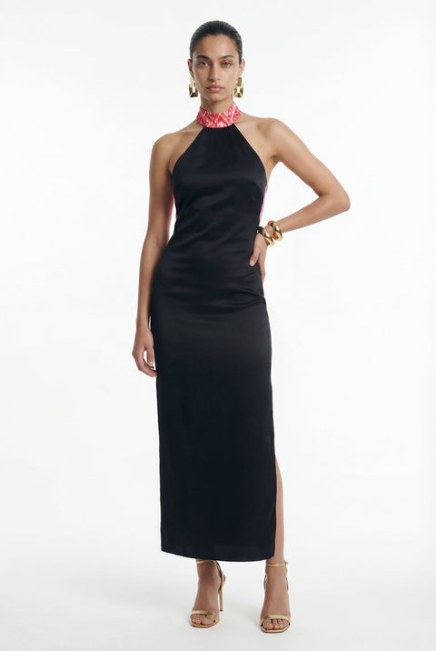 Movom | Vega Maxi dress with halter neck