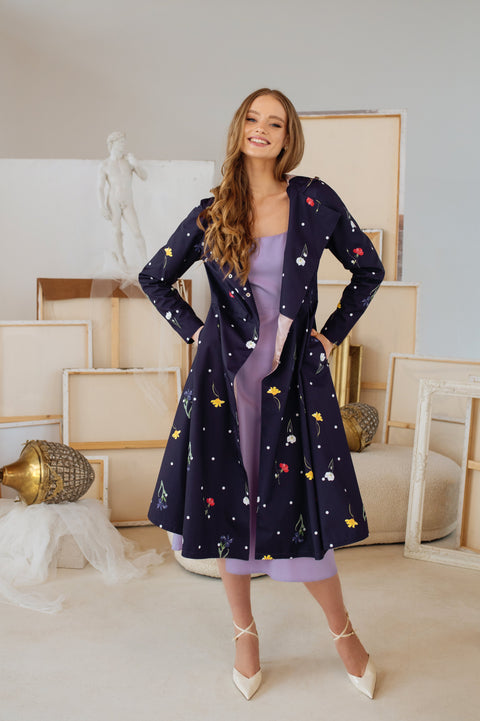 RainSisters | Backless Dress with a Bow on the Back | Lilac Grace