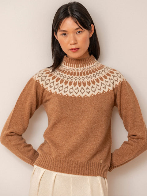 Bel Cashmere | Jersey Martina de cashmere camel