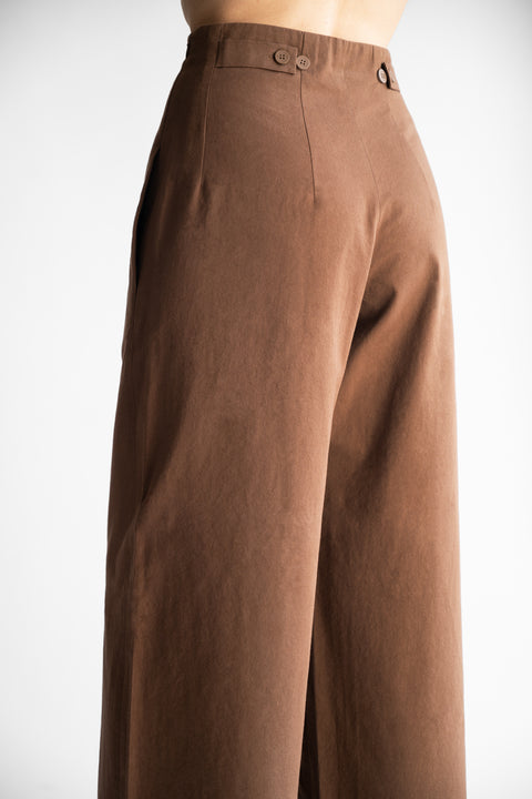 PBG studio | Wide Leg Cotton Trousers