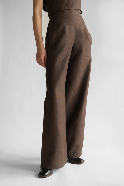 PBG studio | Wide Leg Linen Trousers