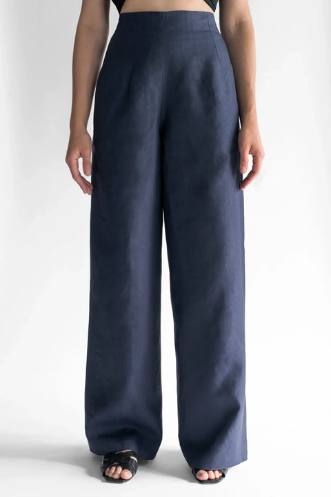 PBG studio | Wide Leg Linen Trousers