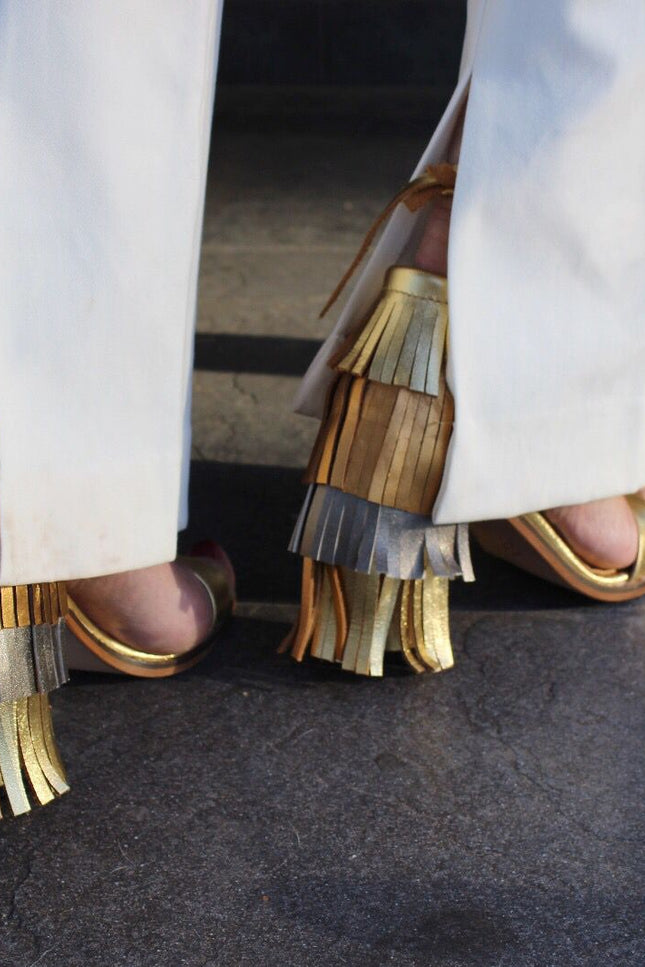 Entrudo | Lazarim Sandals gold & bronze