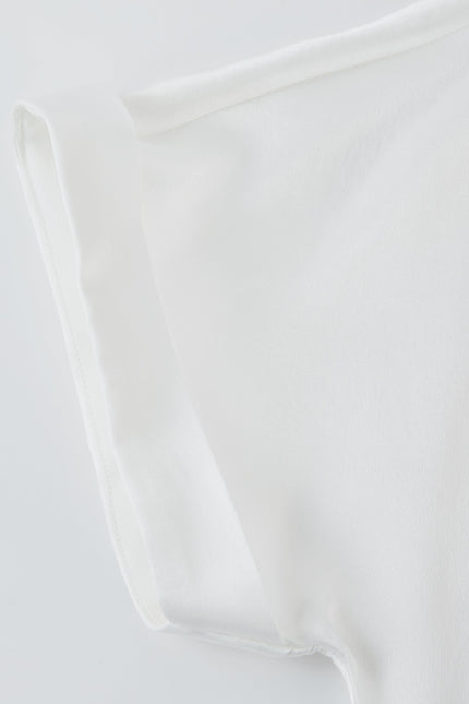 Soft Strokes Silk | Piżama top i spodenki Soar perłowo-białe