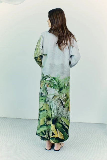 Wild Wings Bird In The Jungle Long Kimono