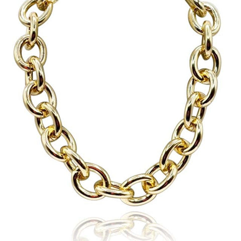 Michael Nash Jewelry | Gold Plated Brass Chain Necklace
