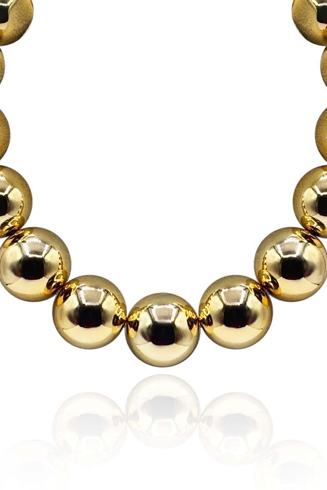 Michael Nash Jewelry | Lucy Large Gold Gumball Bead Necklace