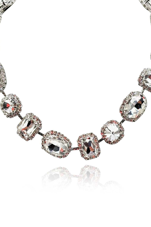 Michael Nash Jewelry | Maureen Crystal Stone And Pave Necklace