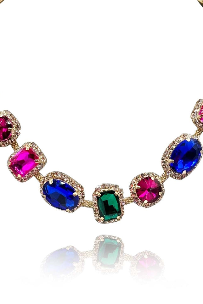Michael Nash Jewelry | Maureen Multi Color Gemstone Necklace