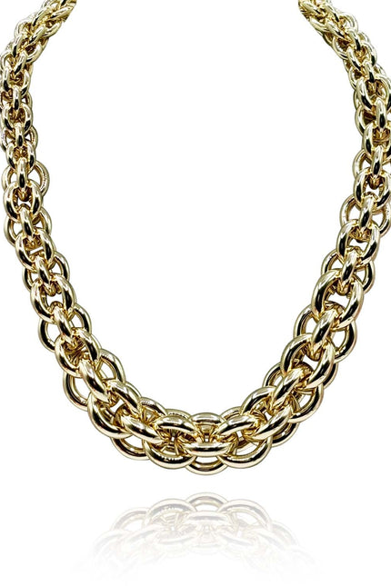 Michael Nash Jewelry | Esme Gold Plated Brass Multi Link Necklace