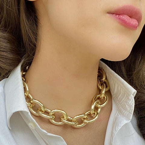 Michael Nash Jewelry | Gold Plated Brass Chain Necklace