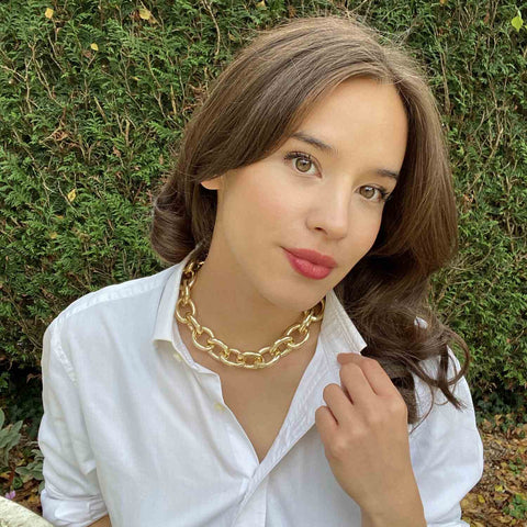 Michael Nash Jewelry | Gold Plated Brass Chain Necklace