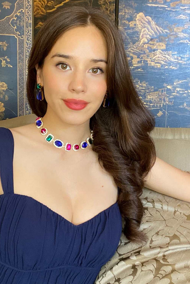 Michael Nash Jewelry | Maureen Multi Color Gemstone Necklace