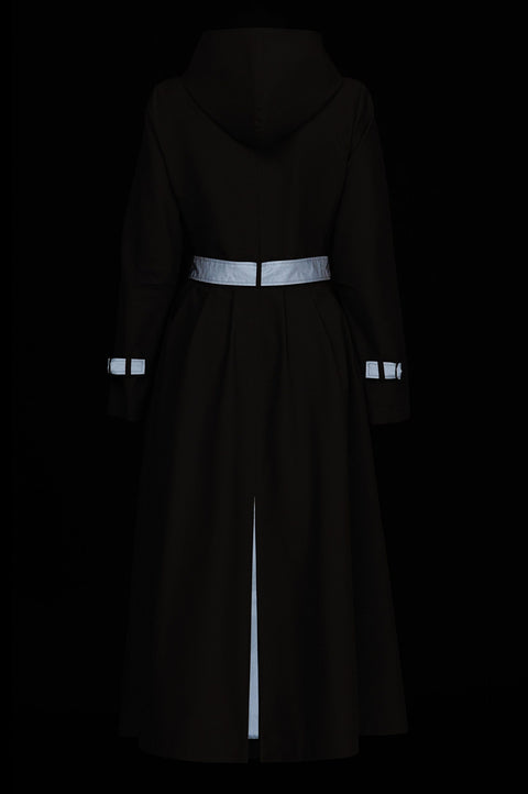 Ducktail Rainwear I CZARNY IKONICZNY PŁASZCZ PRZECIWDESZCZOWY – materiały z recyklingu