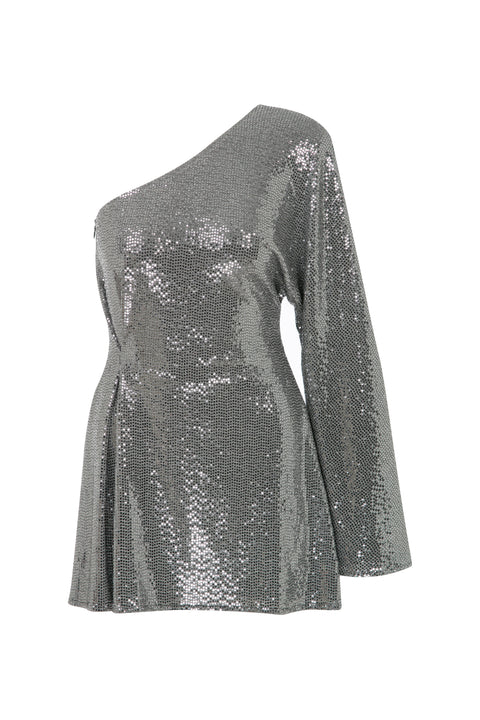 Nazli Ceren | Emerald Sequin Mini Dress