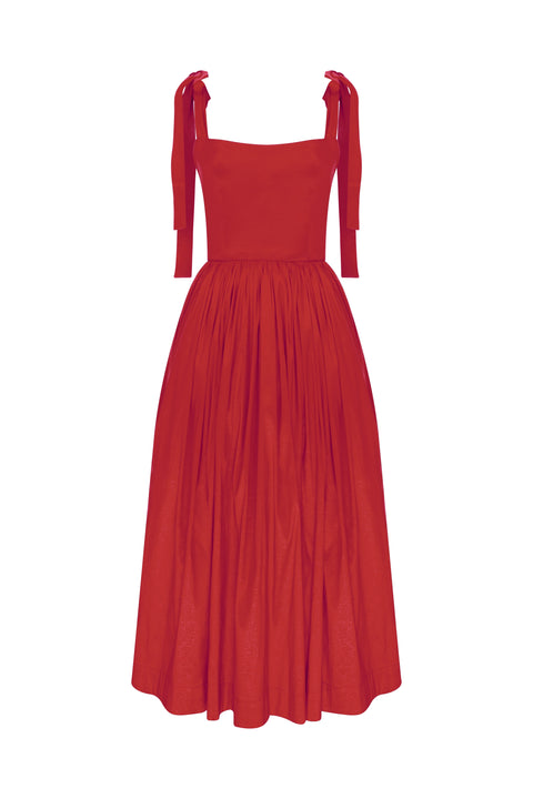Nazli Ceren | Sibby Midi Dress red