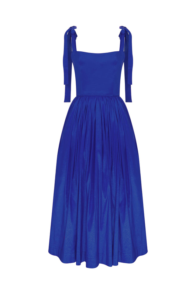 Nazli Ceren | Sibby Midi Dress in Bleu