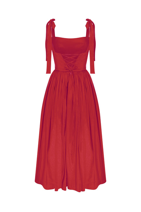 Nazli Ceren | Sibby Midi Dress red