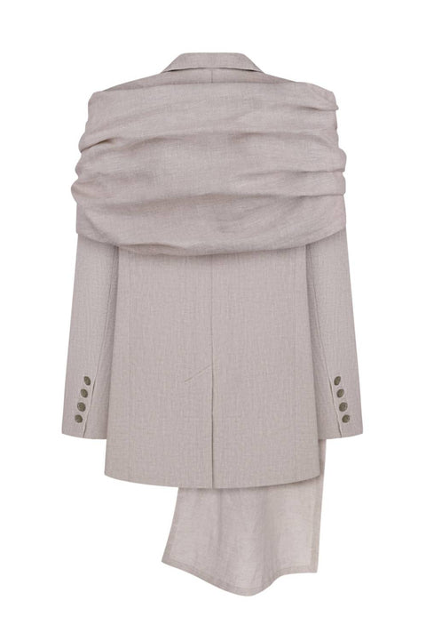 Kolosova | NATURAL COLOR LINEN JACKET