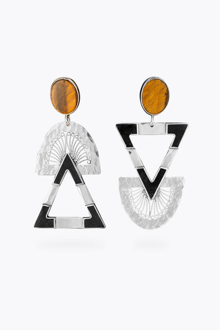 Yelli Jewels | Kolczyki z kroplami tygrysiego oka
