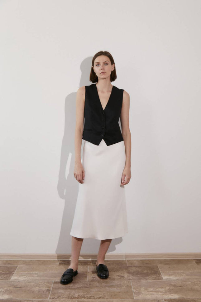 Kolosova | Milky midi skirt
