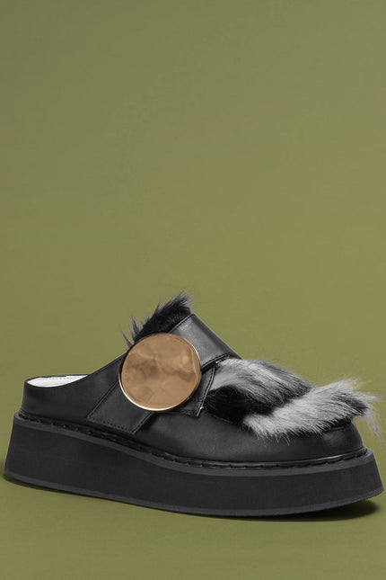 O2 Monde | Zeme Loafers black fur