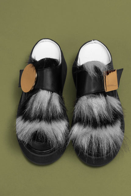 O2 Monde | Zeme Loafers black fur