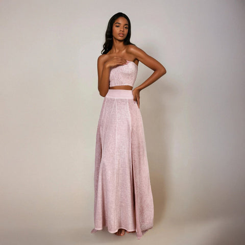 Zhenabia | ZHE Skirt in Powder Pink