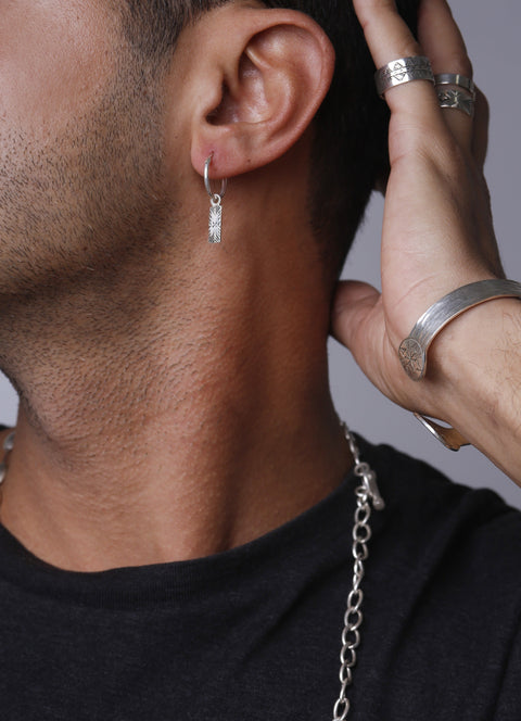 Yelli Jewels | Single pendant Hoop earring